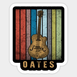 Oates Classic Name Vintage Styles Christmas 70s 80s 90s Sticker